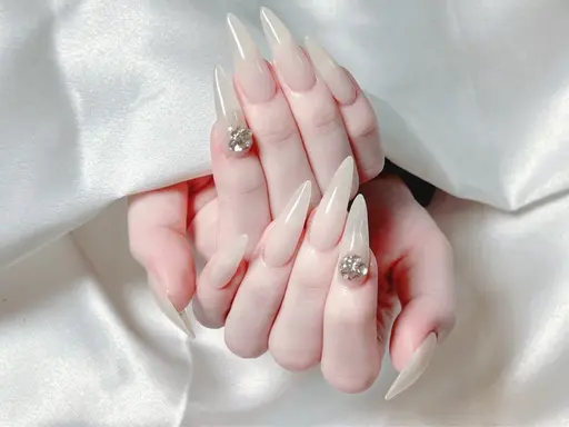 【4月限定】チップ長さだし10本★ワンカラー/ラメグラ ロング無制限