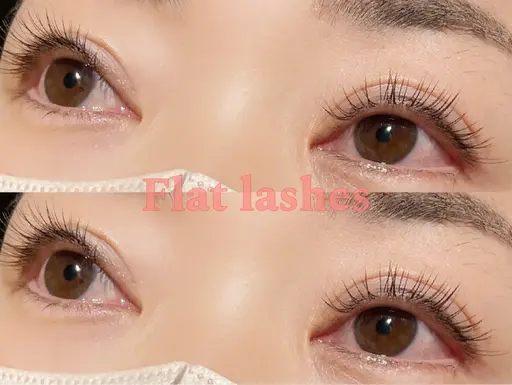 🍀オフ込み✨️フラットラッシュ140本まで🍀 カラーラッシュ変更可◎/＋￥1,100でLEDエクステ変更可◎