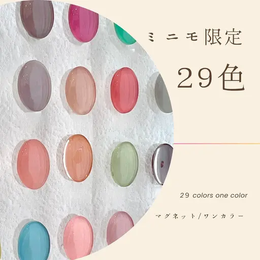 オフなし｜選べる２９色　ワンカラー/マグネット/フラッシュ