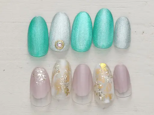 【HINAネイル初めて来店のお客様】ハンドオフなし　プチトレンドコース　★お直し不可