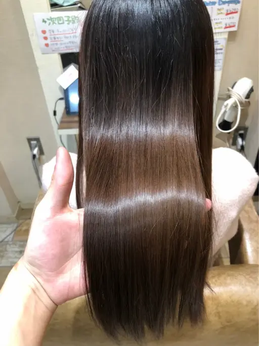 🫧髪質改善トリートメント🫧➕透明感カラー✨＋前髪カット💇‍♀️【ミニモ限定】ロング料金あり