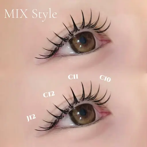 【 束感にオススメ🌟】フラットラッシュ120本 つやつやコーティング付き🫧