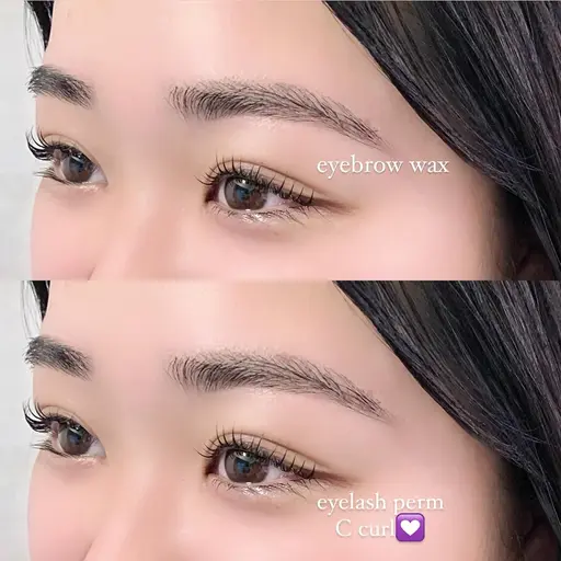 当日限定🎀まつ毛パーマorパリジェンヌ＋アイブロウワックス🎀