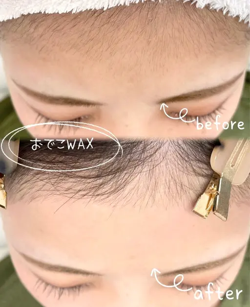 アイブロウwax&おでこwax