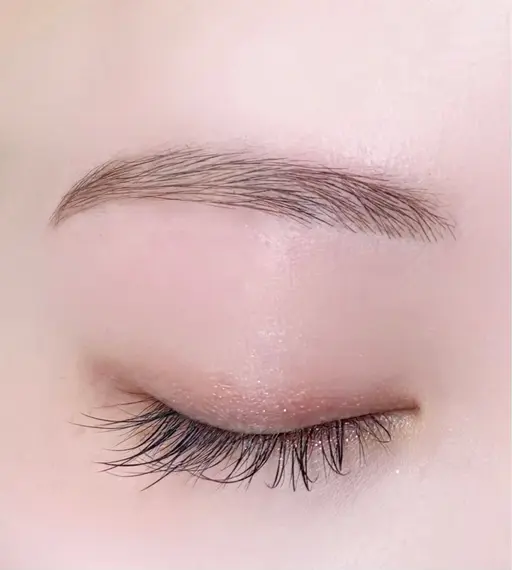 眉スタイリング【眉ワックス、間引き、メイク込】