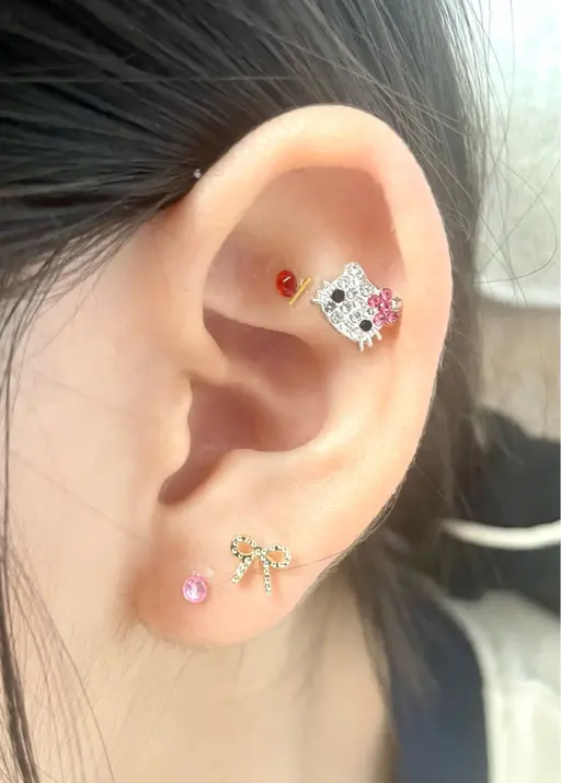【耳ツボジュエリー】お試し6粒まで（両耳）✳︎当店オリジナルパーツ多数ご用意しております✳︎