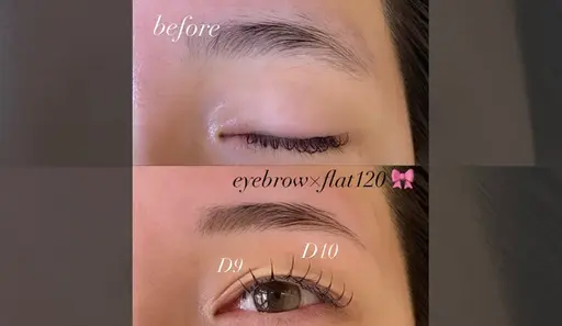 フラットラッシュ100本＋アイブロウwax🎀⚠️詳細必読