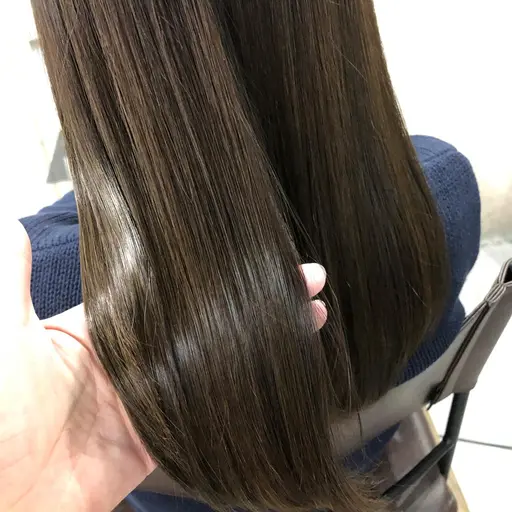 【火、水曜日限定】学生様限定 ☆美髪カット+上質国産カラー+ちゅるサラ艶に縮毛矯正+スペシャルトリートメント