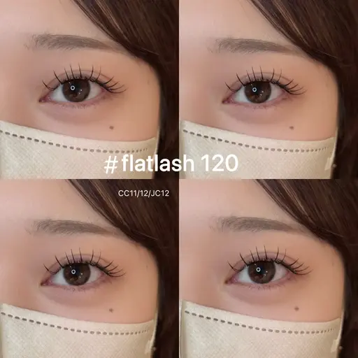【4/17ご来店限定⭐️】フラットラッシュ120本（コーティング付）　￥9980→￥7490　※初回オフ無料◎
