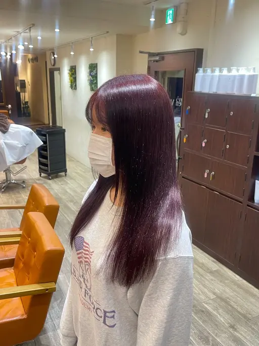 ブリーチ無しwカラー+3step treatment