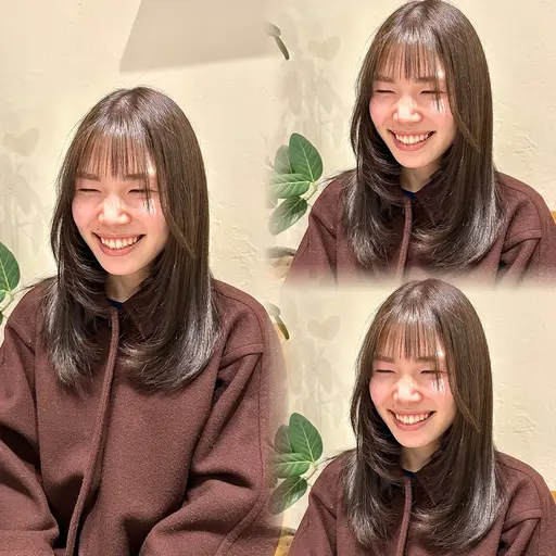 《新規限定》透明感ワンカラー🧊赤みを抑えた柔らかい色味に☁️⸝⸝꙳ イルミナカラーで叶えるツヤ⟡.·