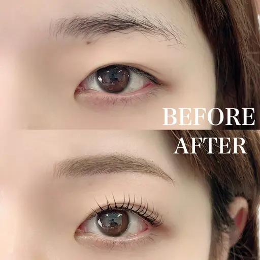 【現金払い価格🙏】まつげパーマ×眉毛ワックスセット☘️セットでお得🙆‍♀️〈フォトモデル〉口コミ投稿を頂ける方🎀