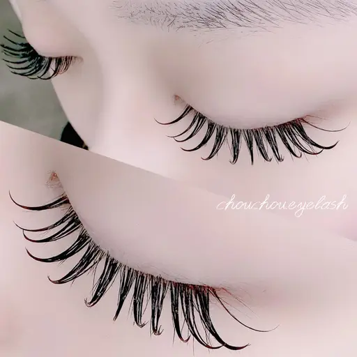 【LED🫧Wフラット120本60束(片目30束)】🍒韓国風束感コーティング付🍒