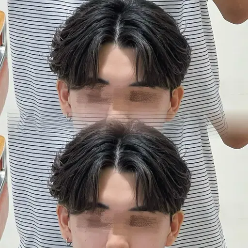 メンズカット×スポットパーマ