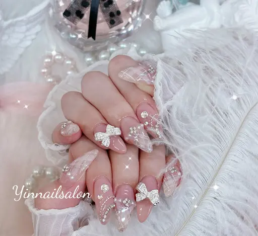 🎀人気NO.2🔥「ジェルオフ無料」自爪10本アートパーツやり放題🎀¥8900~¥8500