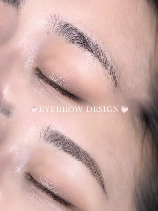 眉毛アイブロウデザインWAX+間引き（毛量調整）＋眉毛メイク仕上げ