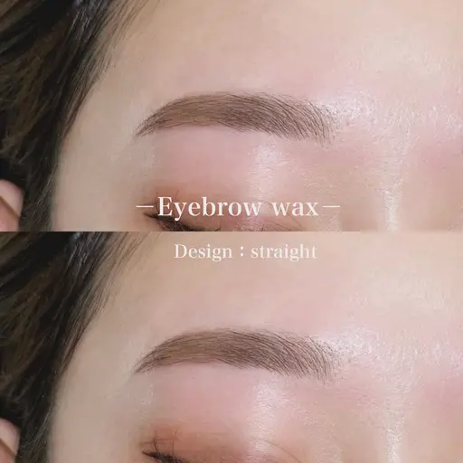 眉毛wax＋メイク