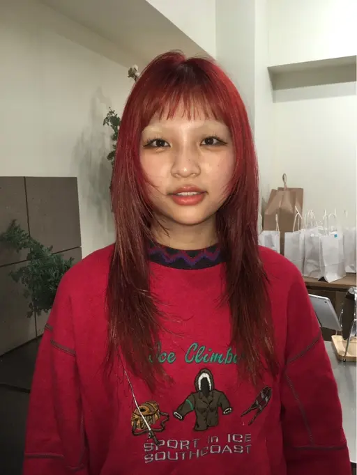 "垢抜け透明感カラー+艶トリートメント"🐩