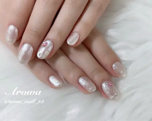 【Hand♡】シンプルワンカラーorラメグラデーションネイル！ジェルオフ無料！¥4500