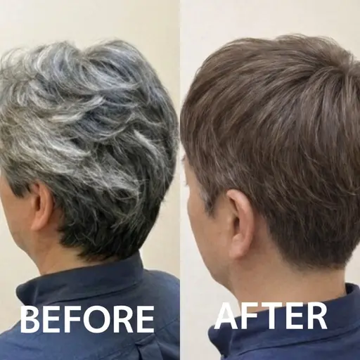 メンズヘアカラー　モニター
