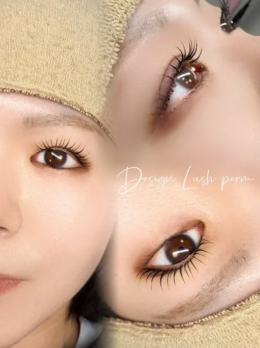 韓国風上まつ毛パーマ＋アイシャンプー付¥3960口コミご協力特典｜アイパック付き