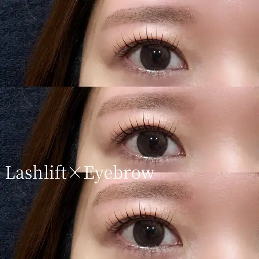 【口コミ割✩.*˚】まつげパーマ＋アイブロウワックス（トリートメント付）¥5,700