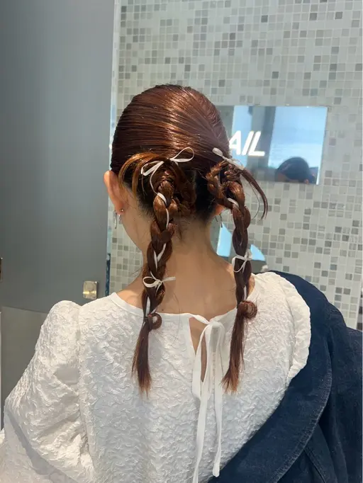 〘 2027年ご予約開始!〙卒業式の袴着付け + ヘアセット𓂃 ◌𓈒𓋪