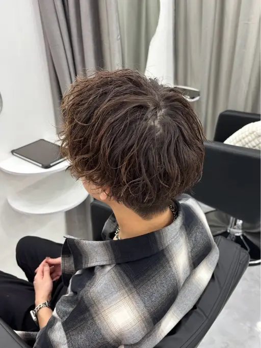 【期間限定】【メンズ限定モデル様メニュー】カット＋パーマ(ブリーチ履歴ある方不可)