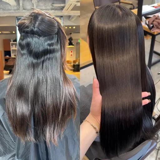 人気Ｎｏ1⭐️巻ける地毛風ストレート（縮毛矯正）13860円🍀*゜