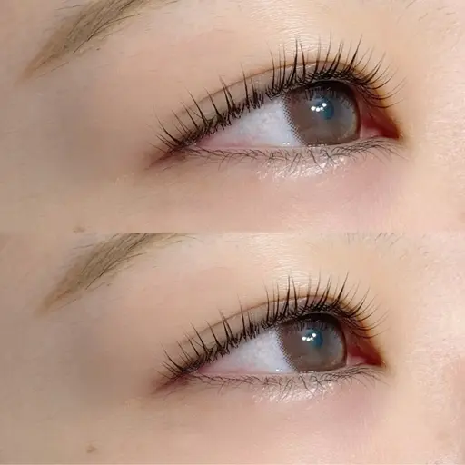 マスカラパーマ🩶ラッシュリフト+ブラックティント