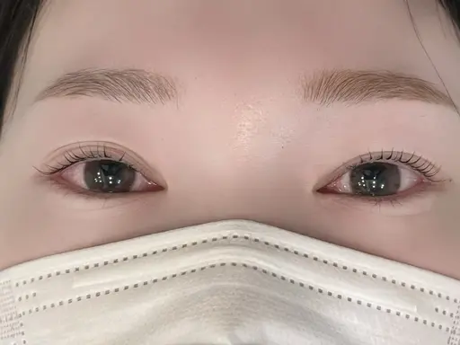 まつ毛パーマ上下