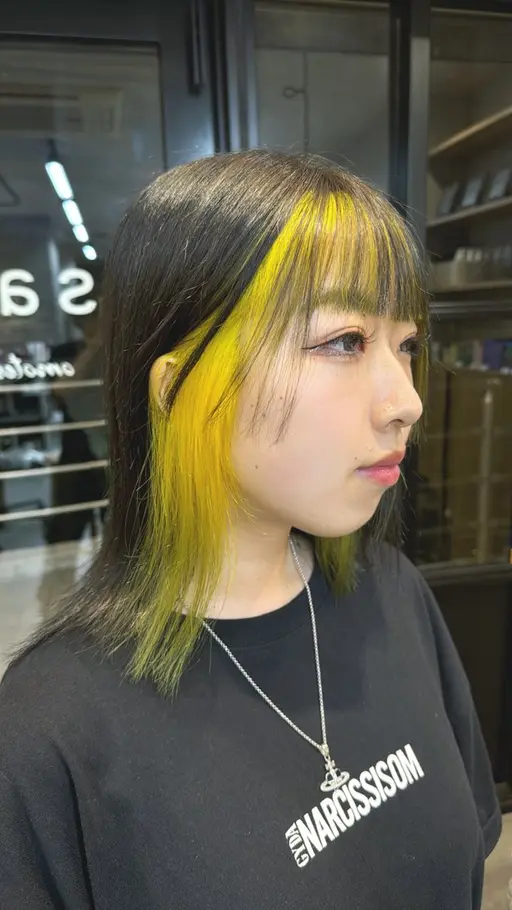 🌈インナーカラー+全体カラー🌈隠したい、見せたいなど要望に合わせてインナーの幅を決めていき希望の色にします!🌸
