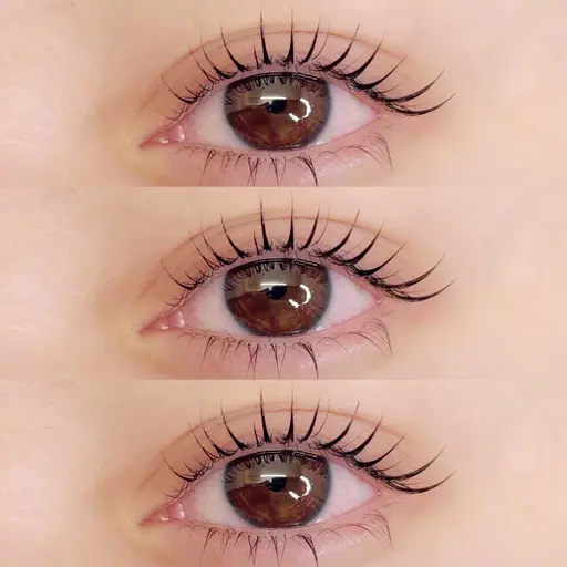 LEDエクステ120本［フラットラッシュ]🤍🌙