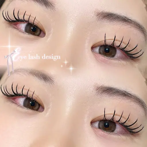 【💘限定セットメニュー💘】︎︎⟡フラットラッシュ100本＋アイブロウ︎︎⟡”高品質ラッシュ”プレミアムカシミヤ使用✨