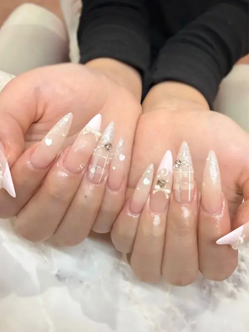 オフ無料🤍【チップ長さ出し】アートコース🤍持ち込みOK🤍予約リクエスト◎