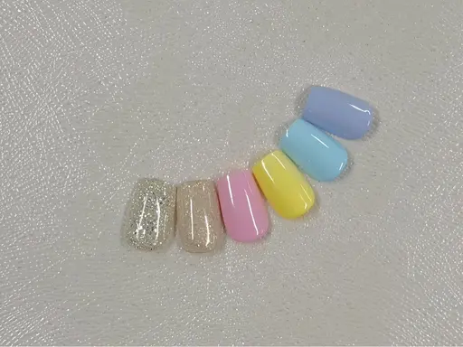 【 オフなし 】ハンド💅ワンカラーorラメグラ🩷（フラッシュorマグネット変更＋550円🫧）