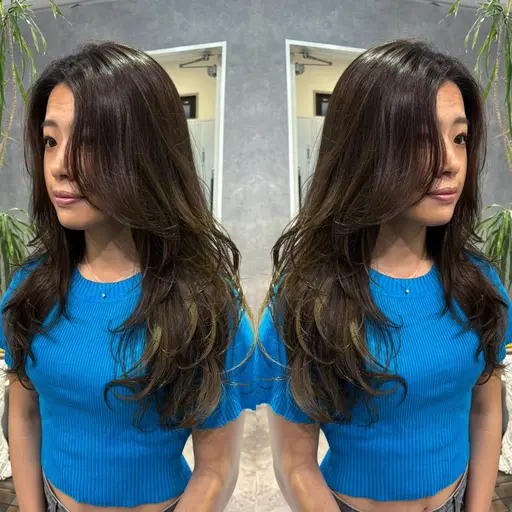 前髪なし大人上品レイヤーモデル募集🇺🇸✂︎