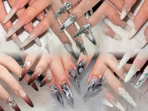 【オフなし/期間限定オーナー施術◎】アクリル×チップ！最強ハイブリッドスカルプ✨150分やり放題💙