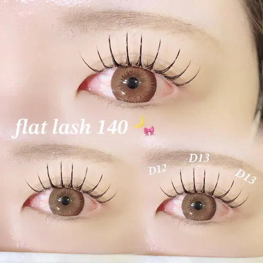 【4月平日限定✨新メニュー導入モデル様】エクパ（エクステ×パーマ）フラットラッシュ​〜​140本＋オフ無料