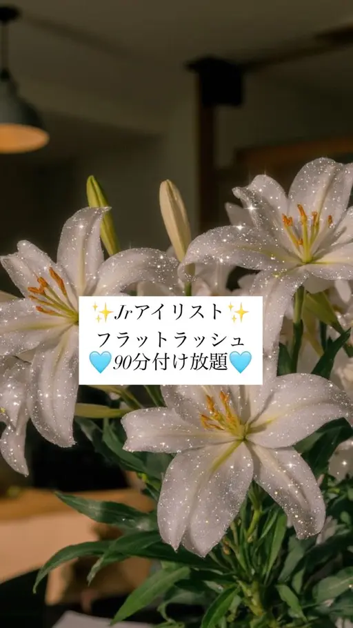 【当日限定‼️残りわずか】Jrアイリスト♡flat lash ♡90分付け放題🎀