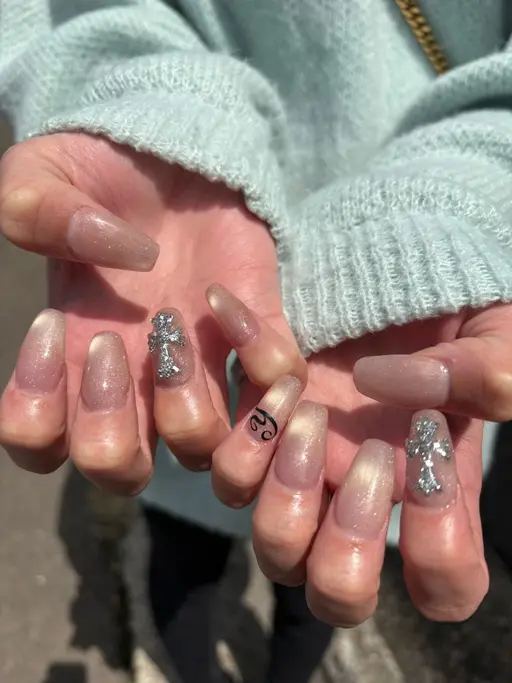 新スタート記念✨🖤【ご新規様オフ込み長さだしスカルプ💅定額アート2本​〜​３本程度】今だけ限定price¥7,500