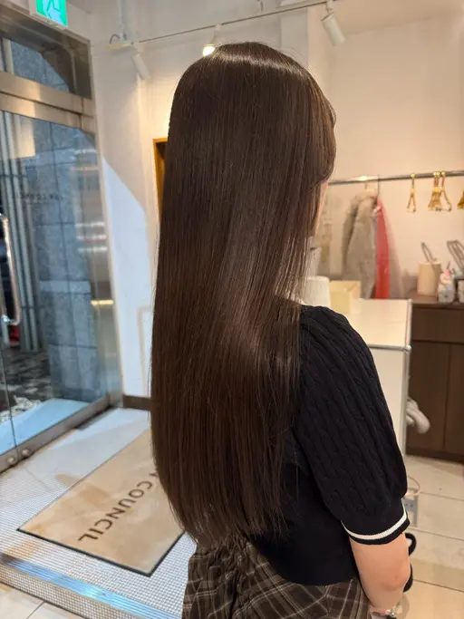 [美髪縮毛矯正]カット+ダメージレスストレート+5stepトリートメント