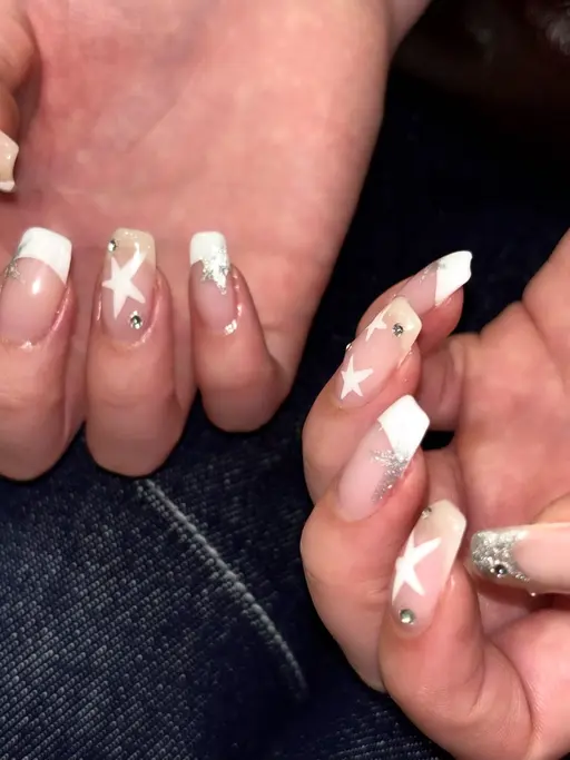 〈オフあり〉パラジェル🪽 クリアベース+フレンチ໒꒱.·