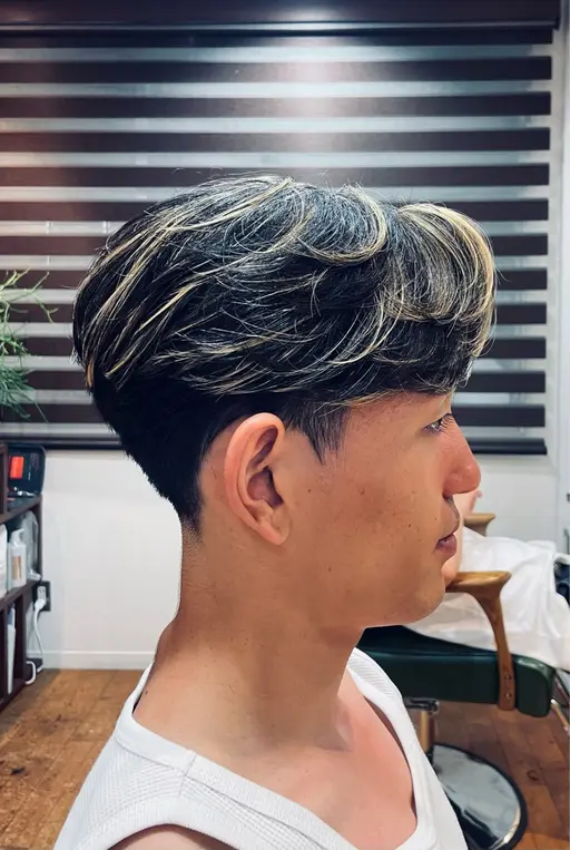 メンズカット➕ハイライト