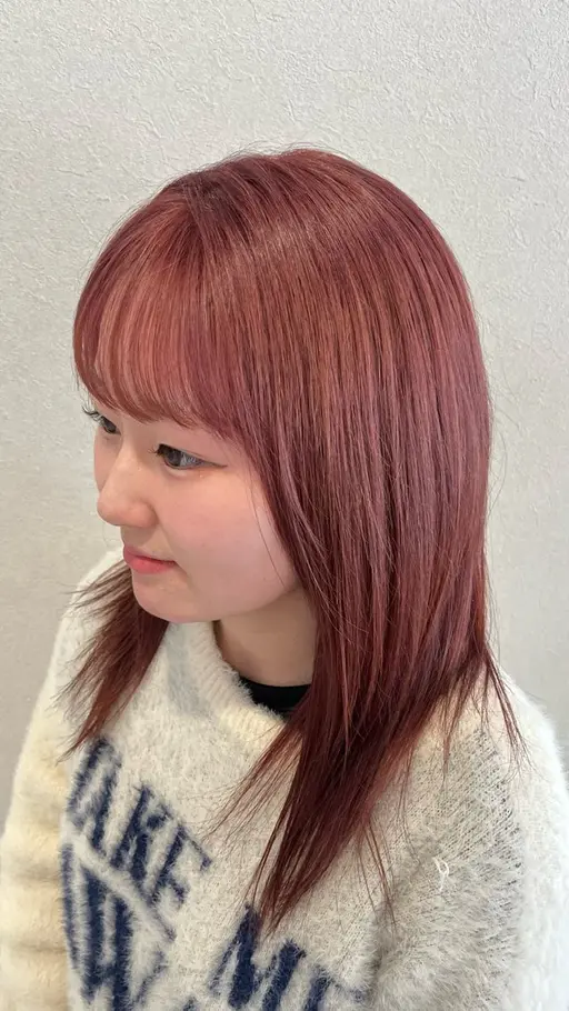 【ブリーチ（リタッチ）🌖➕ワンカラー💗】（複雑履歴🙅例：黒染め、パーマ、縮毛矯正など）