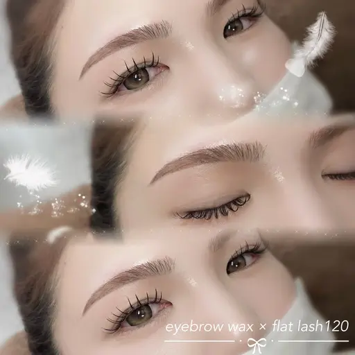 眉毛Wax脱毛＋【マツエク１２０本】or【マツパ】or【パリジェンヌ】セット💞