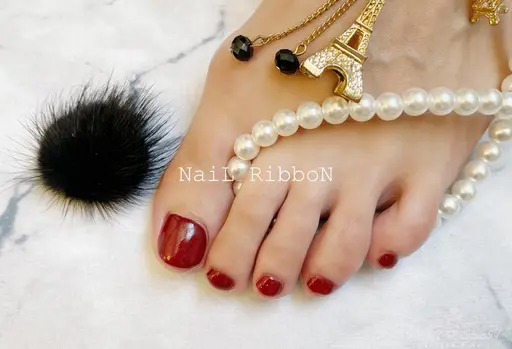 ジェルオフ無料❣️フットワンカラー　　¥5990