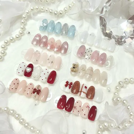 🔰口コミ記入必須【Jr】HAND⭐️オフなし⭐️期間限定♥️🌸春デザインネイル♥️🌸