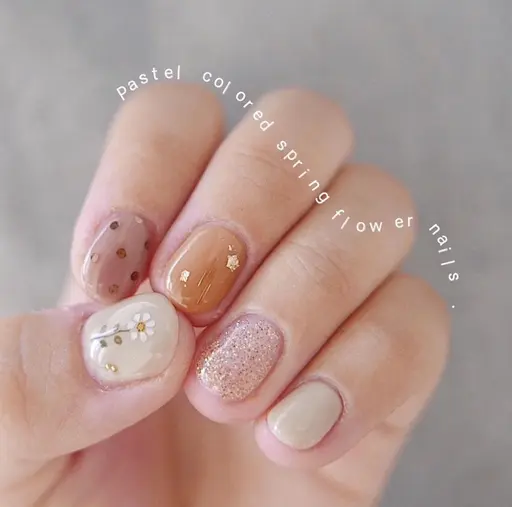 【4/18限定🤍ネイル初心者さんに】おまかせシンプルart（自爪育成ケア付き・オフ＋1100en）