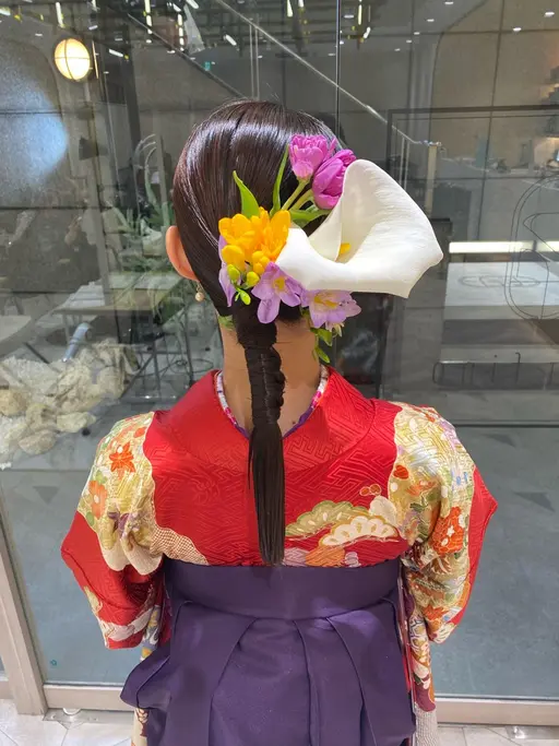 🌸 卒業式!ヘアセット + 袴着付け 🎓